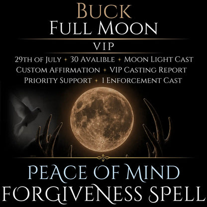 Buck Full Moon Bring Forgiveness Peace Spell