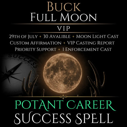 Buck Full Moon Career Growth Success Spell
