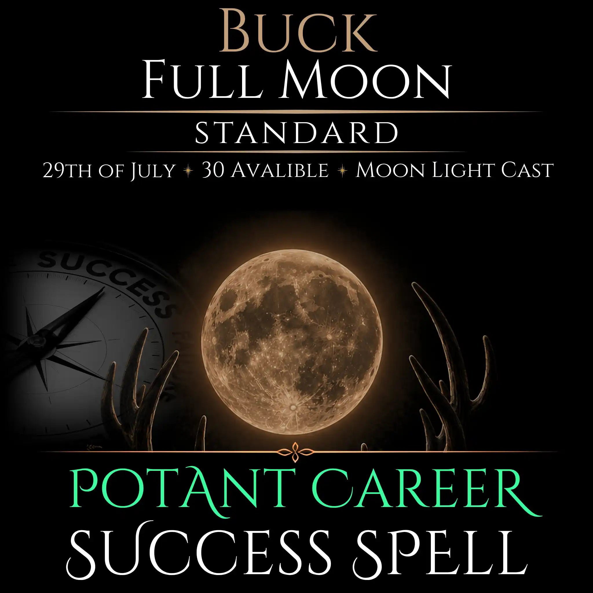 Buck Full Moon Career Growth Success Spell