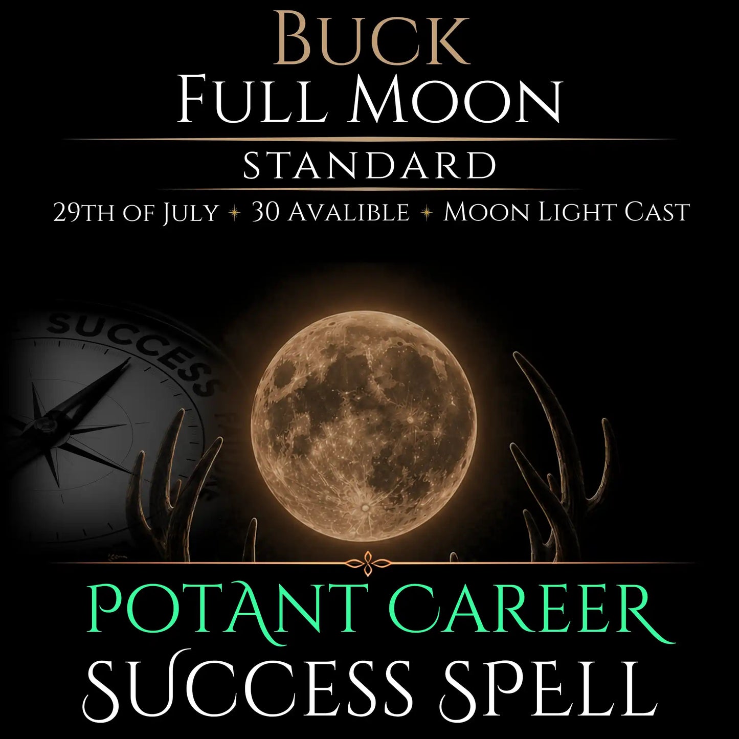Buck Full Moon Career Growth Success Spell