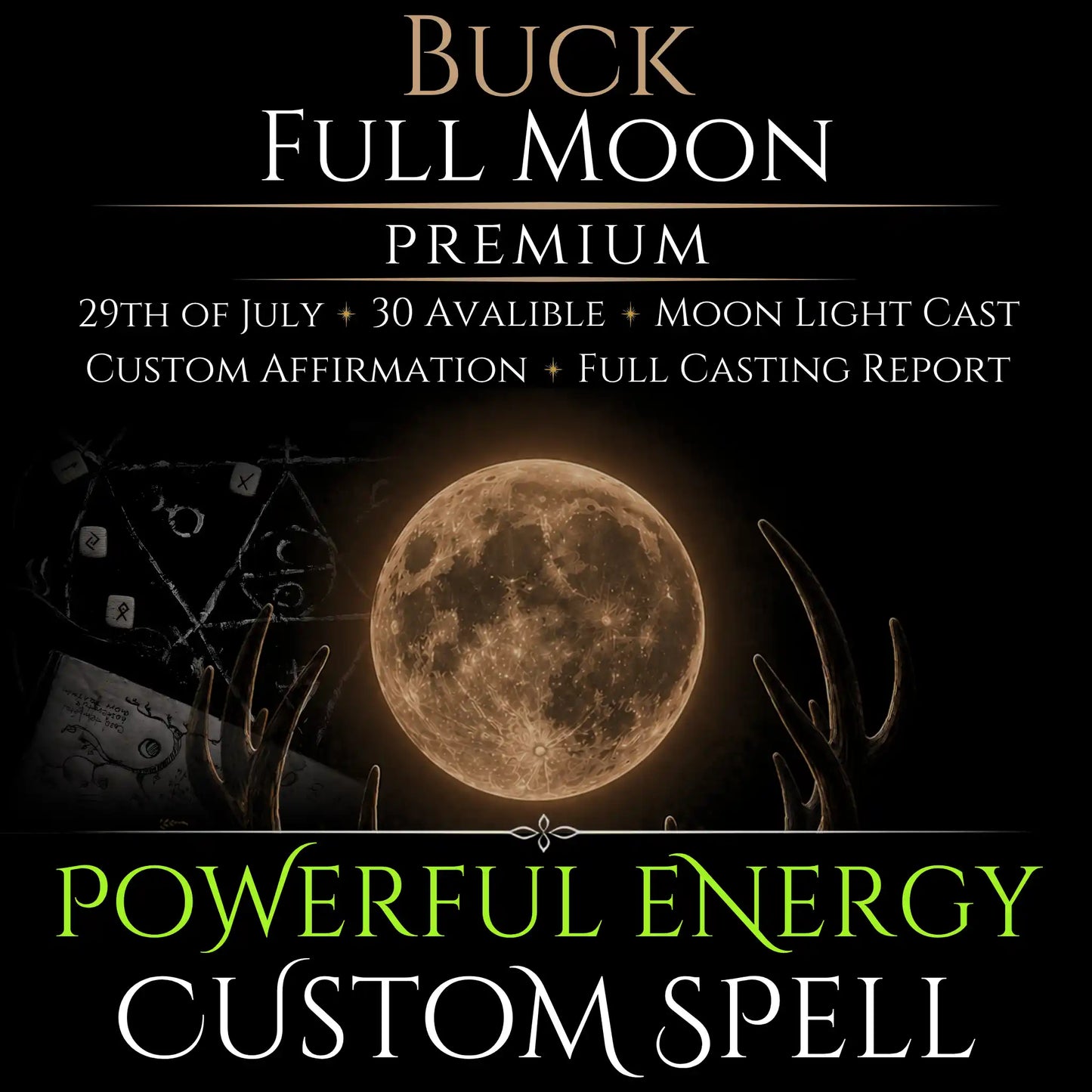 Buck Full Moon Custom Energy Bespoke Spell