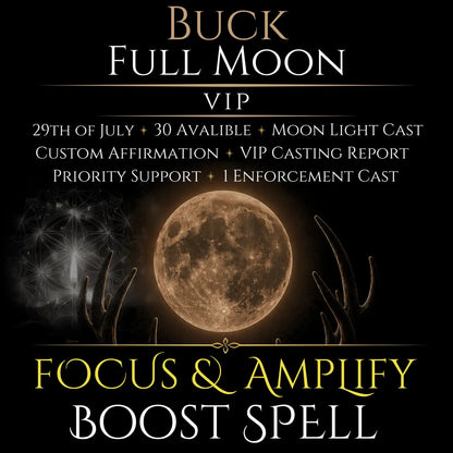 Buck Full Moon Focus & Amplify Boost Spell