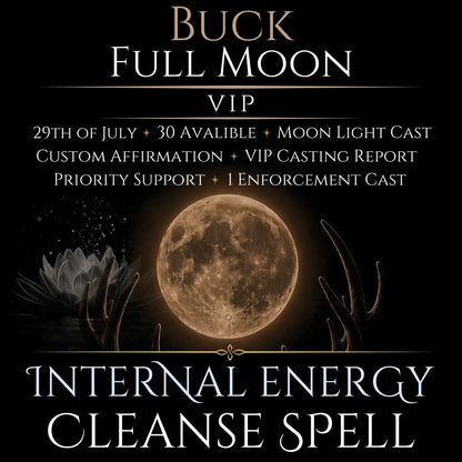Buck Full Moon Internal Energy Cleanse Spell