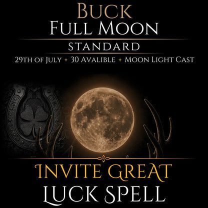 Buck Full Moon Invite Great Luck Spell