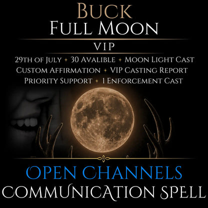 Buck Full Moon Open Communication Clarity Spell