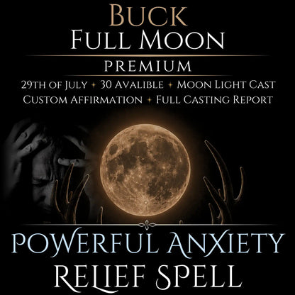 Buck Full Moon Anxiety Relief Peace Spell
