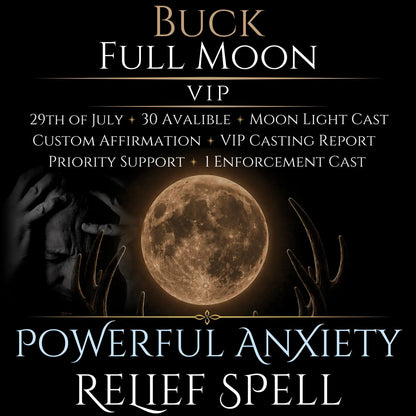 Buck Full Moon Anxiety Relief Peace Spell