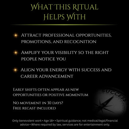 May New Moon Career Growth Success Spell