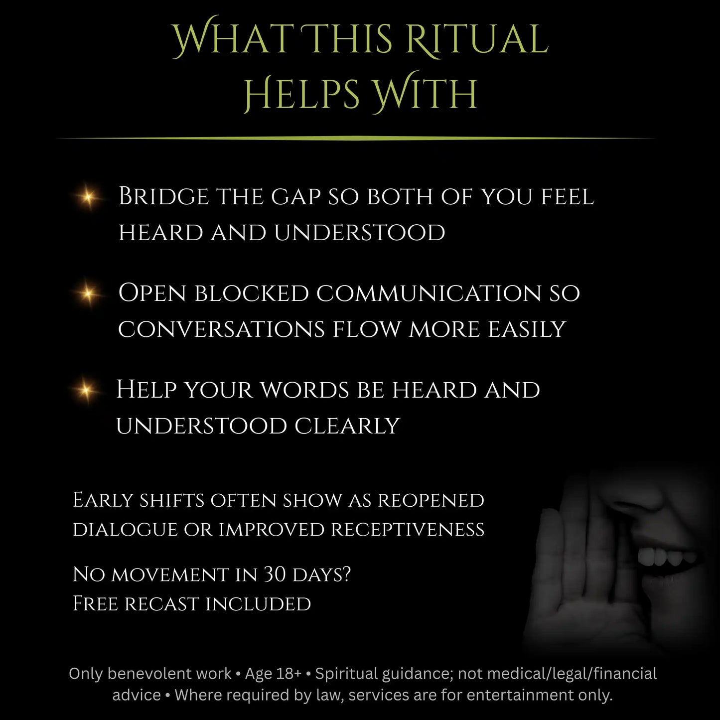 Open Communication Clarity Spell