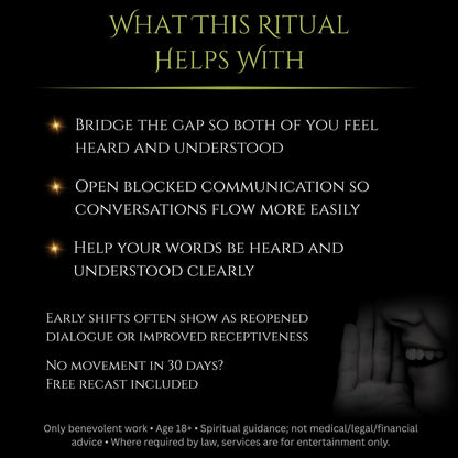 Open Communication Clarity Spell