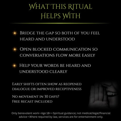 May New Moon Open Communication Clarity Spell