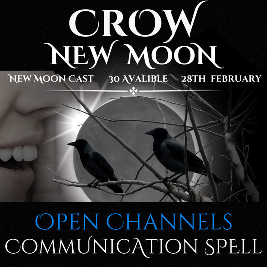 Crow New Moon Open Channels Communication Spell