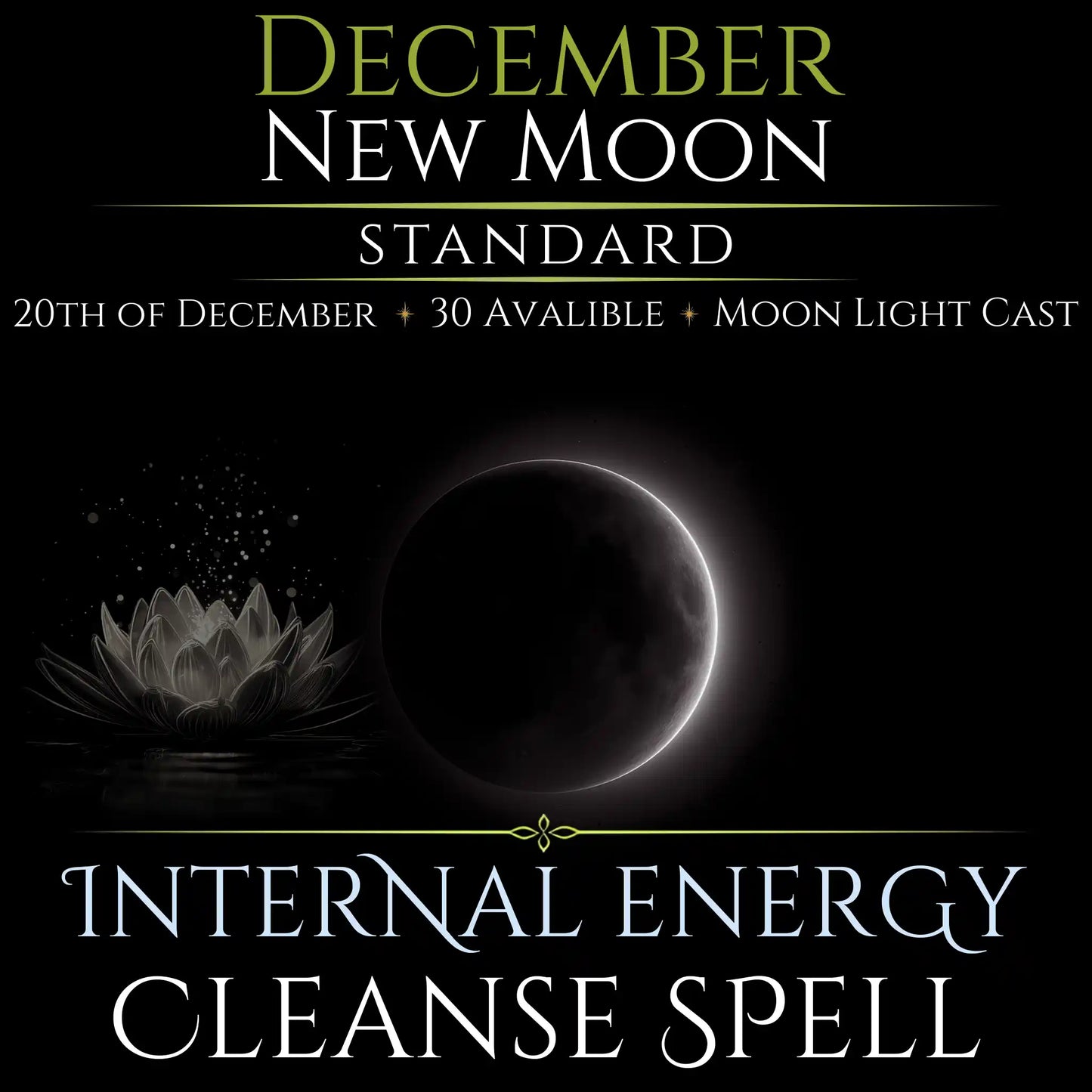 December New Moon Internal Energy Cleanse Spell