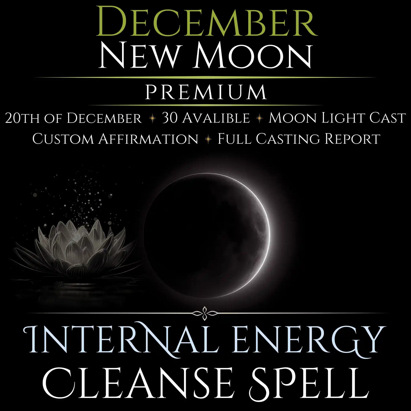 December New Moon Internal Energy Cleanse Spell
