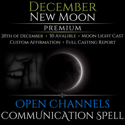 December New Moon Open Communication Clarity Spell