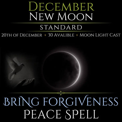 December New Moon Bring Forgiveness Peace Spell