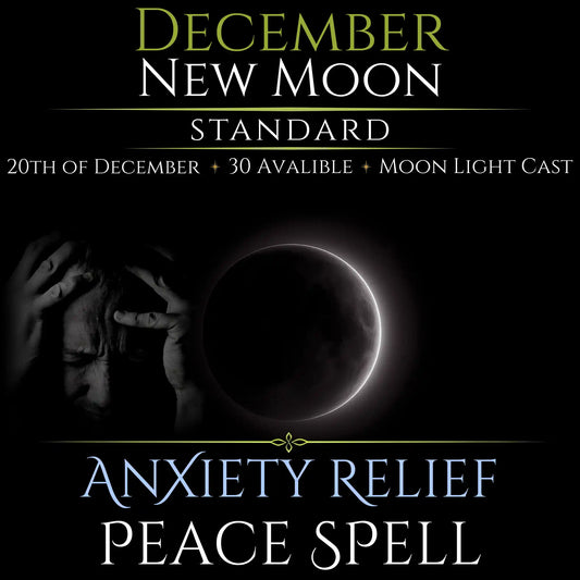 December New Moon Anxiety Relief Peace Spell
