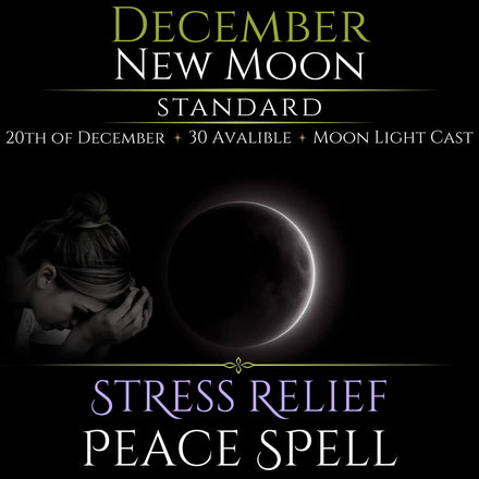 December New Moon Stress Relief Peace Spell