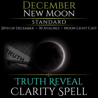 December New Moon Truth Reveal Clarity Spell