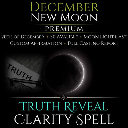December New Moon Truth Reveal Clarity Spell