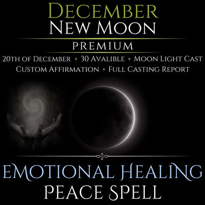 December New Moon Emotional Healing Peace Spell