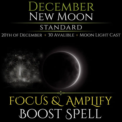 December New Moon Focus & Amplify Boost Spell