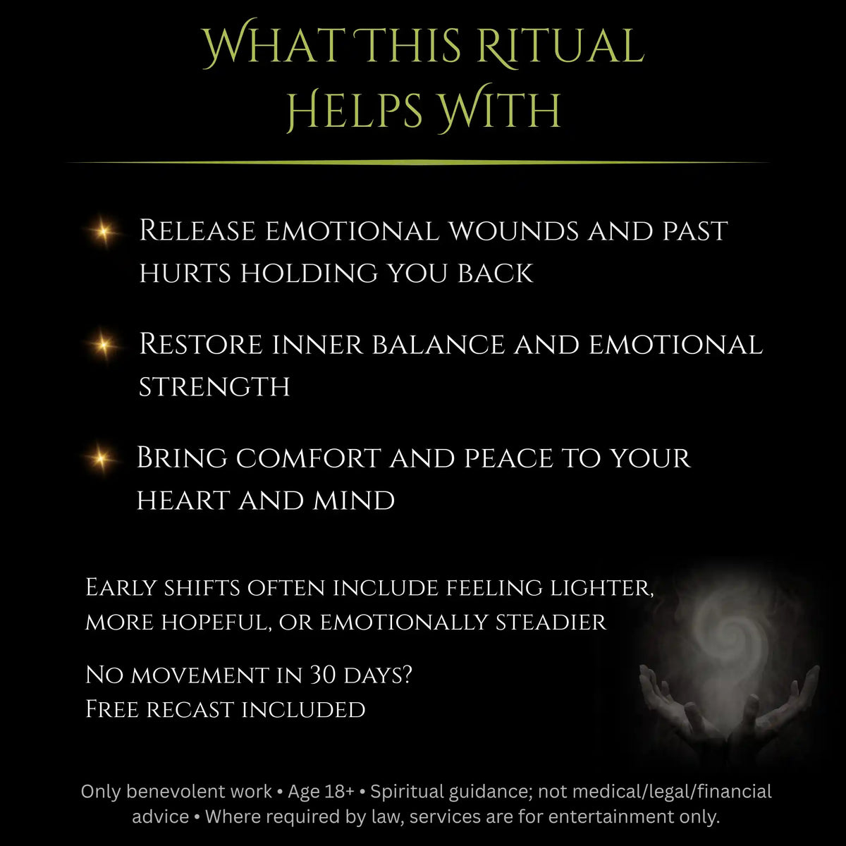 October New Moon Emotional Healing Peace Spell
