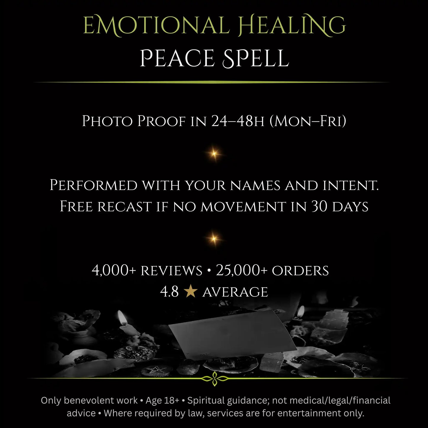 Emotional Healing Peace Spell