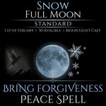 Snow Full Moon Bring Forgiveness Peace Spell