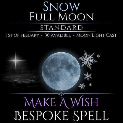Snow Full Moon Make A Wish Bespoke Spell