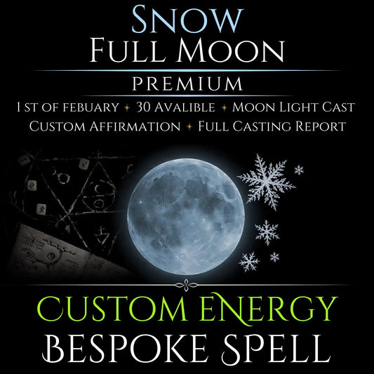 Snow Full Moon Custom Energy Bespoke Spell