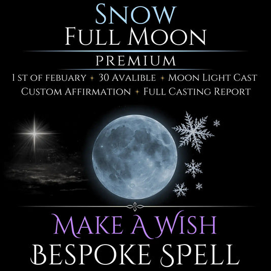 Snow Full Moon Make A Wish Bespoke Spell