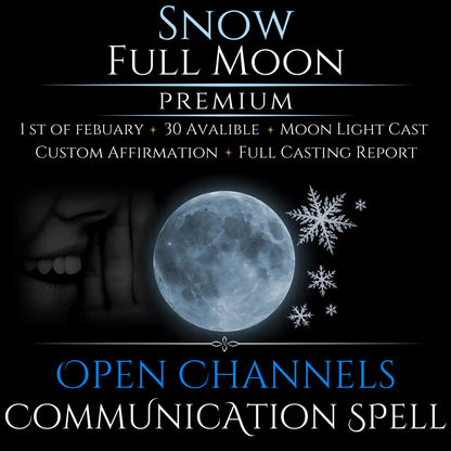 Snow Full Moon Open Communication Clarity Spell