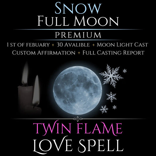 Snow Full Moon Twin Flame Love Spell