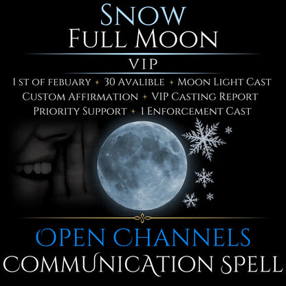 Snow Full Moon Open Communication Clarity Spell