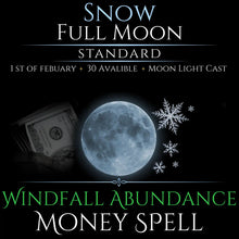 Snow Full Moon Windfall Abundance Money Spell