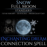 Snow Full Moon Enchanting Dream Connection Spell