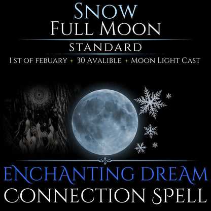Snow Full Moon Enchanting Dream Connection Spell