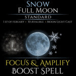 Snow Full Moon Focus & Amplify Boost Spell