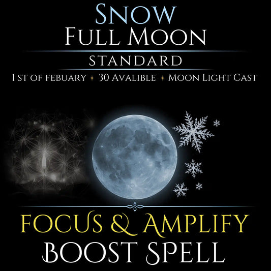 Snow Full Moon Focus & Amplify Boost Spell