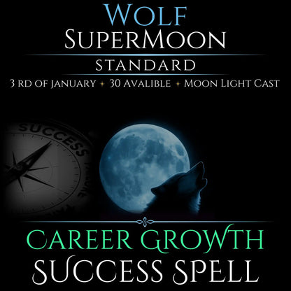 Wolf SuperMoon Career Growth Success Spell