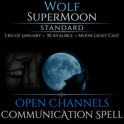 Wolf SuperMoon Open Communication Clarity Spell