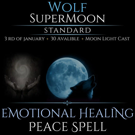 Wolf SuperMoon Emotional Healing Peace Spell