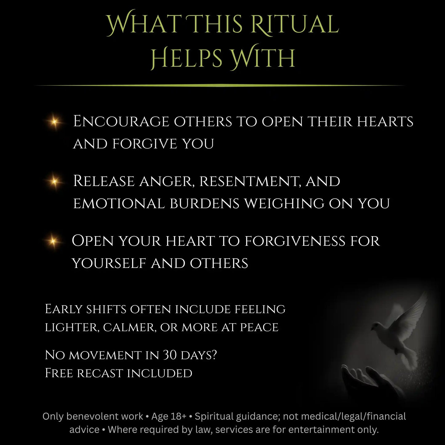 Bring Forgiveness & Peace Spell