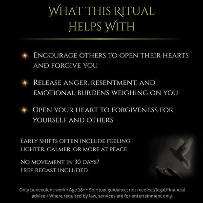 December New Moon Bring Forgiveness Peace Spell