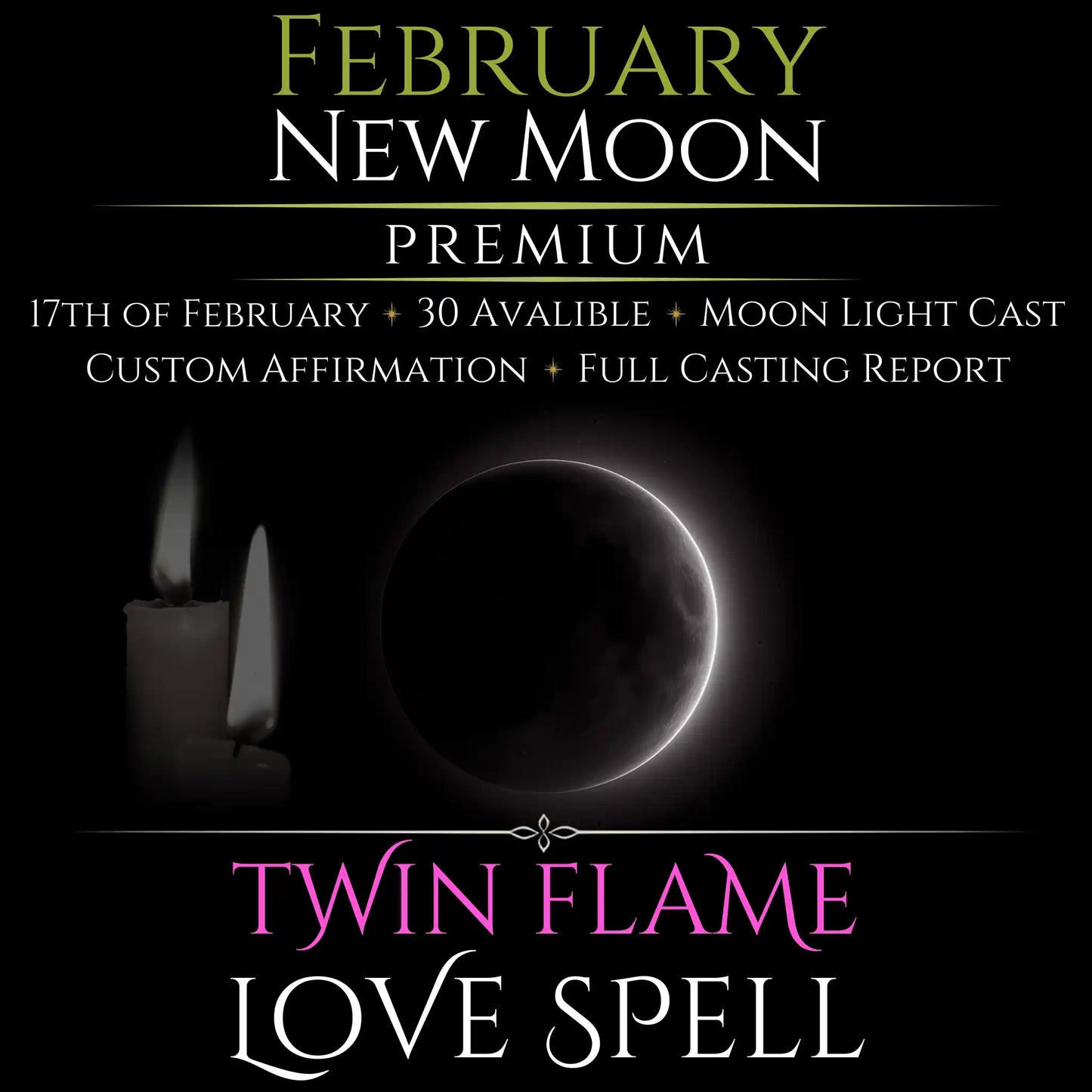 February New Moon Eclipse Twin Flame Love Spell