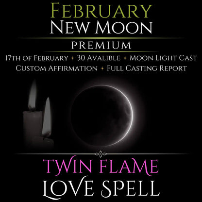 February New Moon Eclipse Twin Flame Love Spell