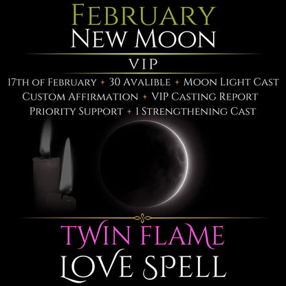 February New Moon Eclipse Twin Flame Love Spell