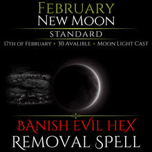 February New Moon Eclipse Banish Evil Hex Removal Spell