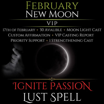 February New Moon Eclipse Ignite Passion Lust Spell